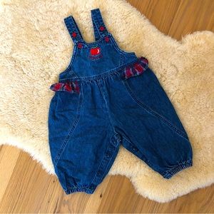Oshkosh B’gosh denim ruffle overalls